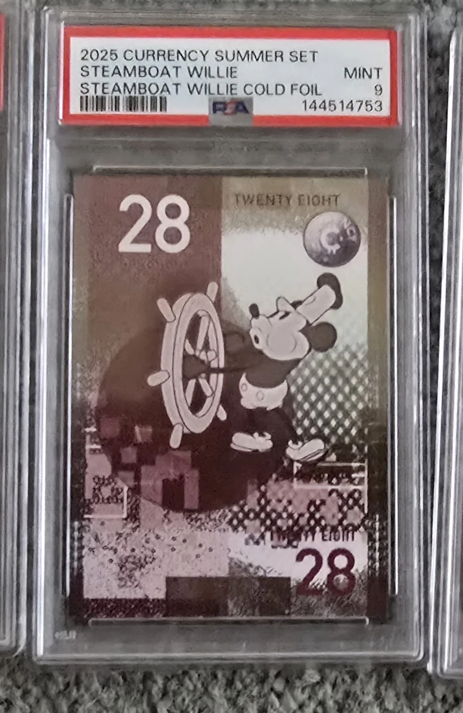 2025 Currency Summer Steamboat Willie Cold Foil