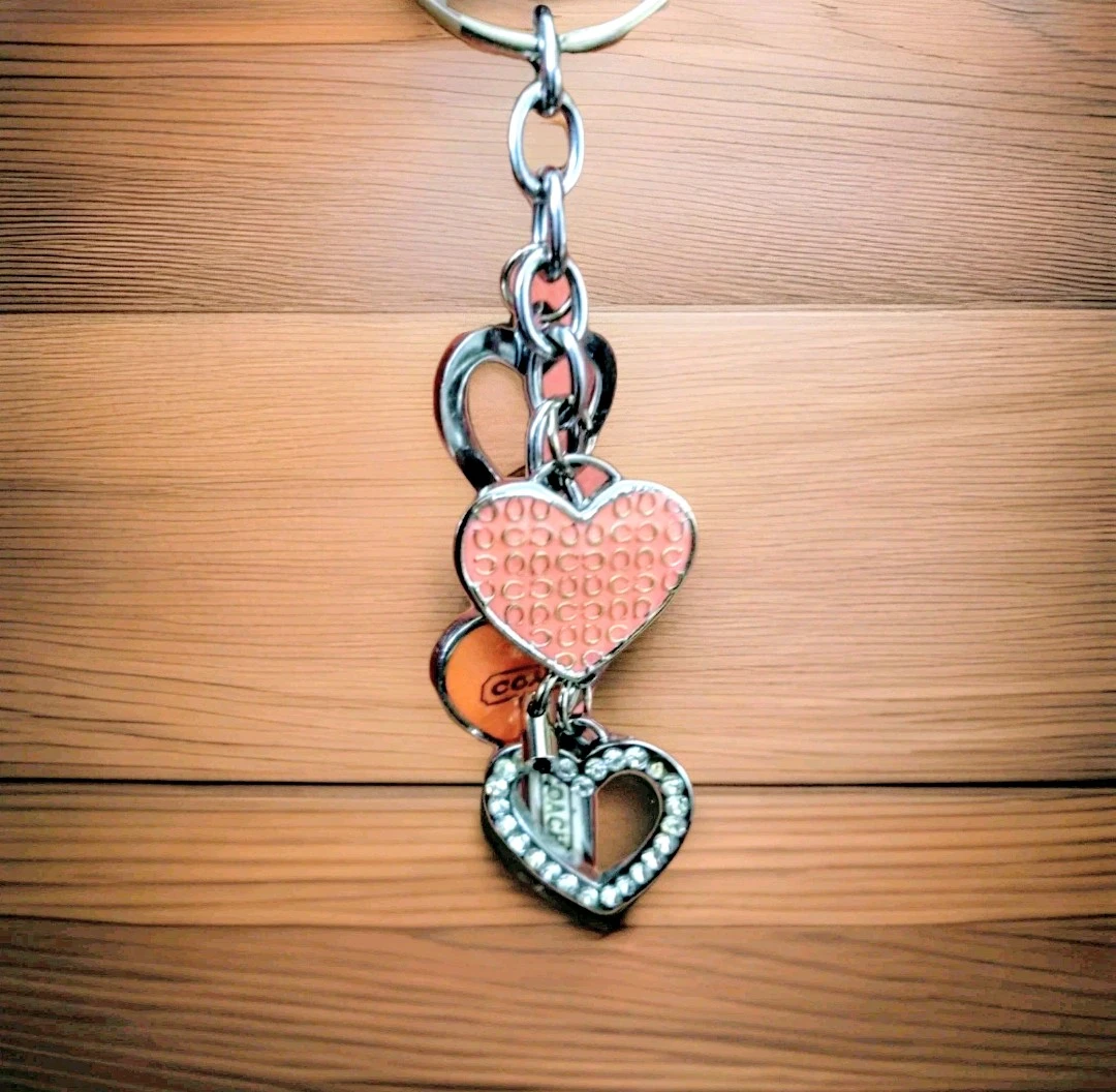 Coach Vintage Y2K Peach, Pink and Swarovski Crystal Charm - photo 3