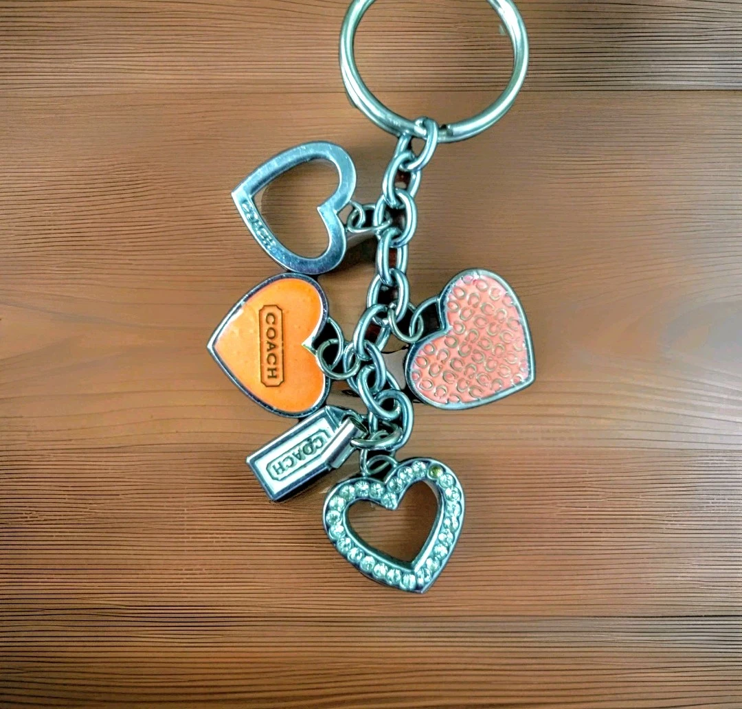 Coach Vintage Y2K Peach, Pink and Swarovski Crystal Charm - photo 5