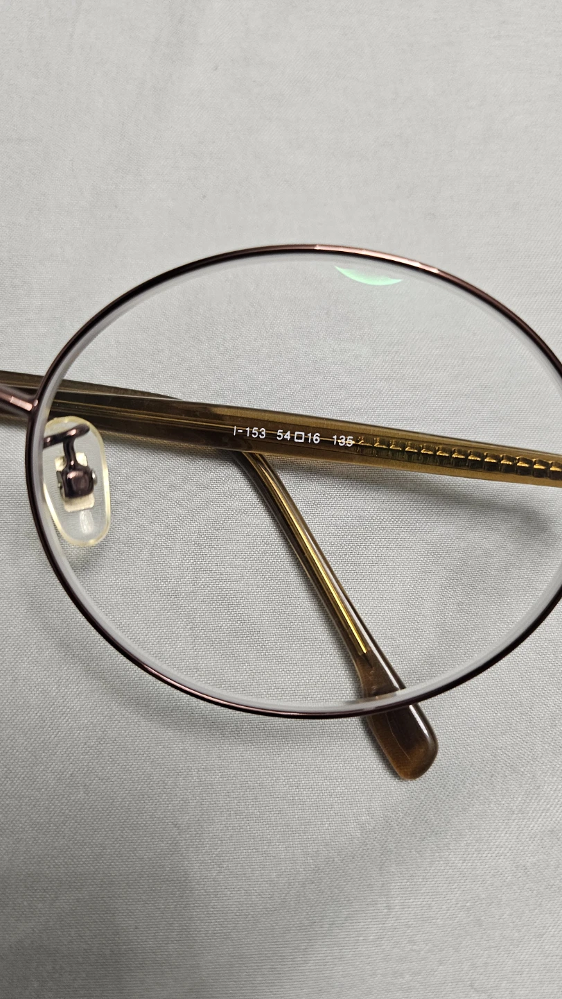 Brown Oval Eyeglasses - Made in Korea - photo 2