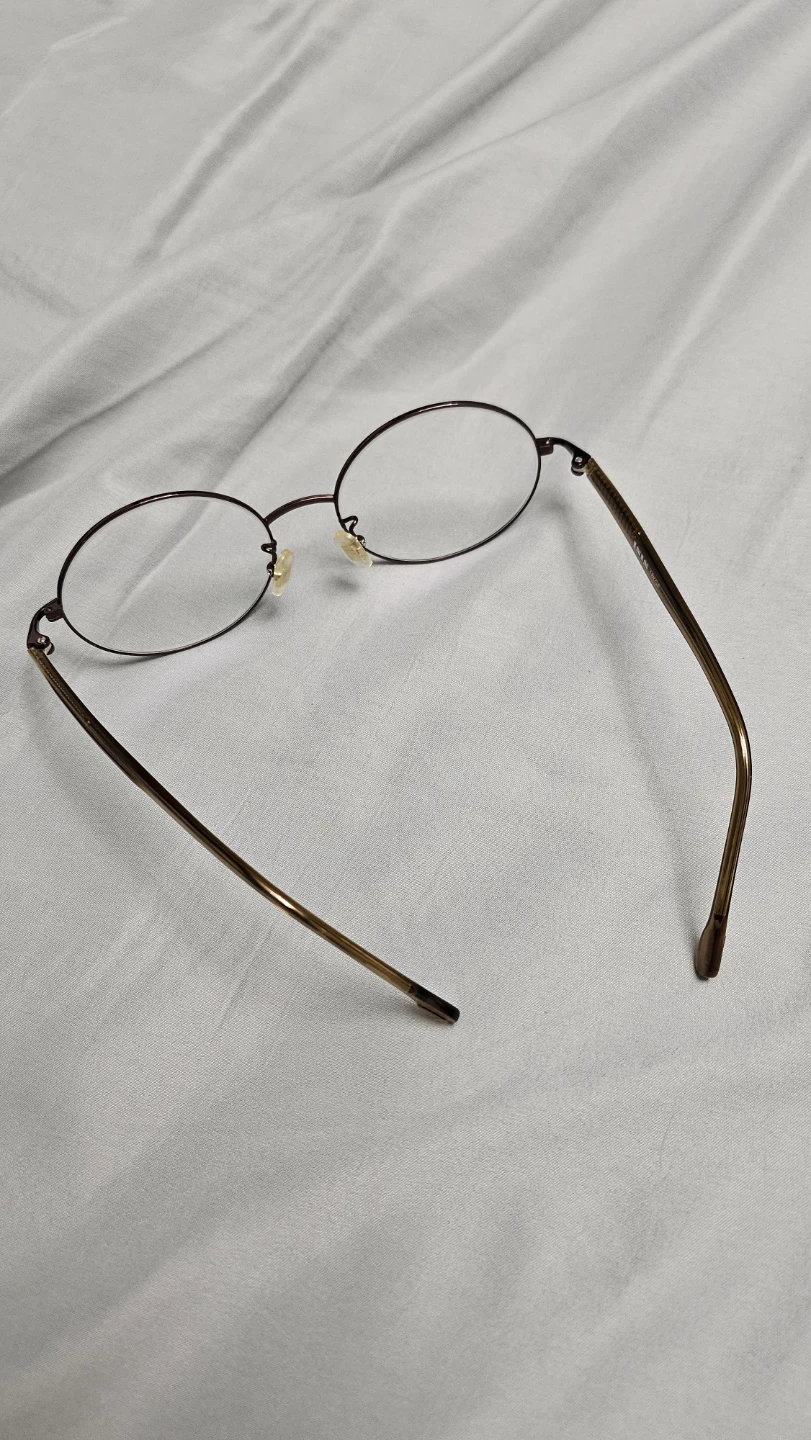 Brown Oval Eyeglasses - Made in Korea - photo 3