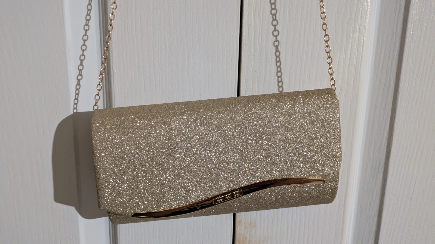 Brand new Gold Glitter Clutch Bag - photo 2