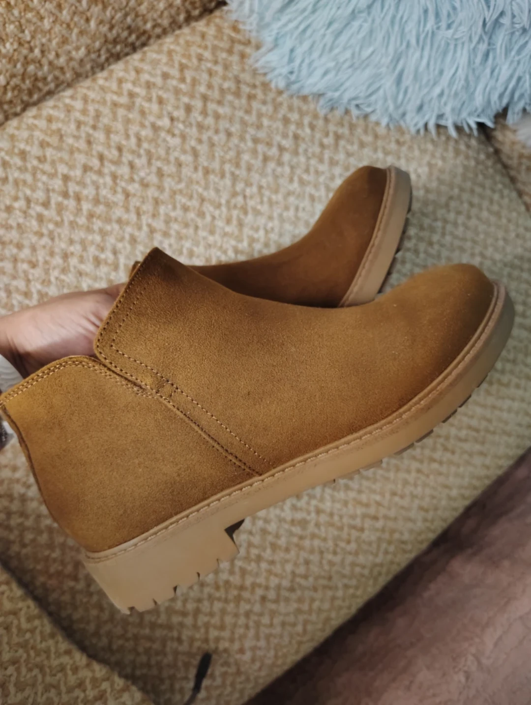 Brown Suede Ankle Boots