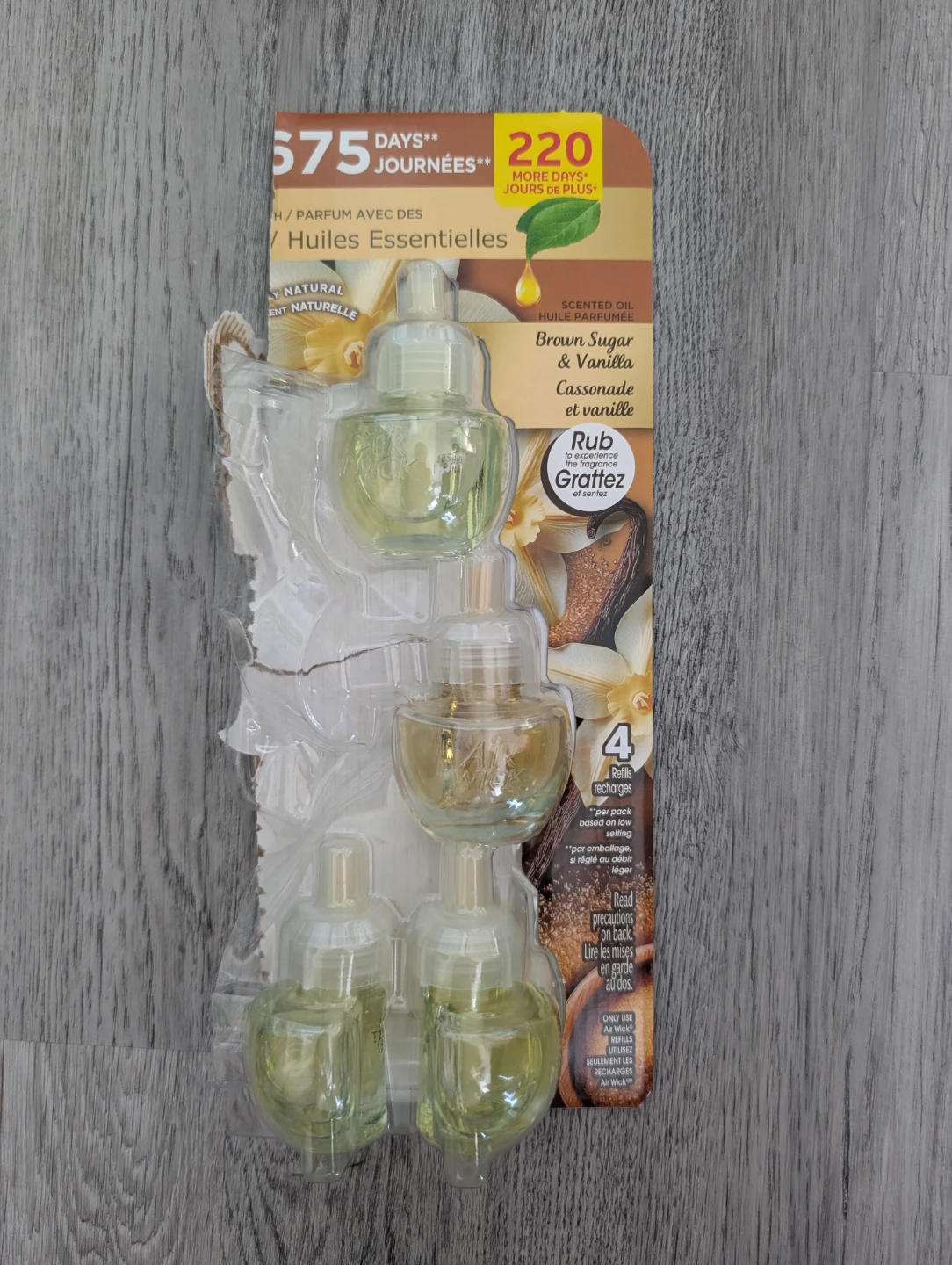 Air Wick Brown Sugar & Vanilla Scented Oil Refills