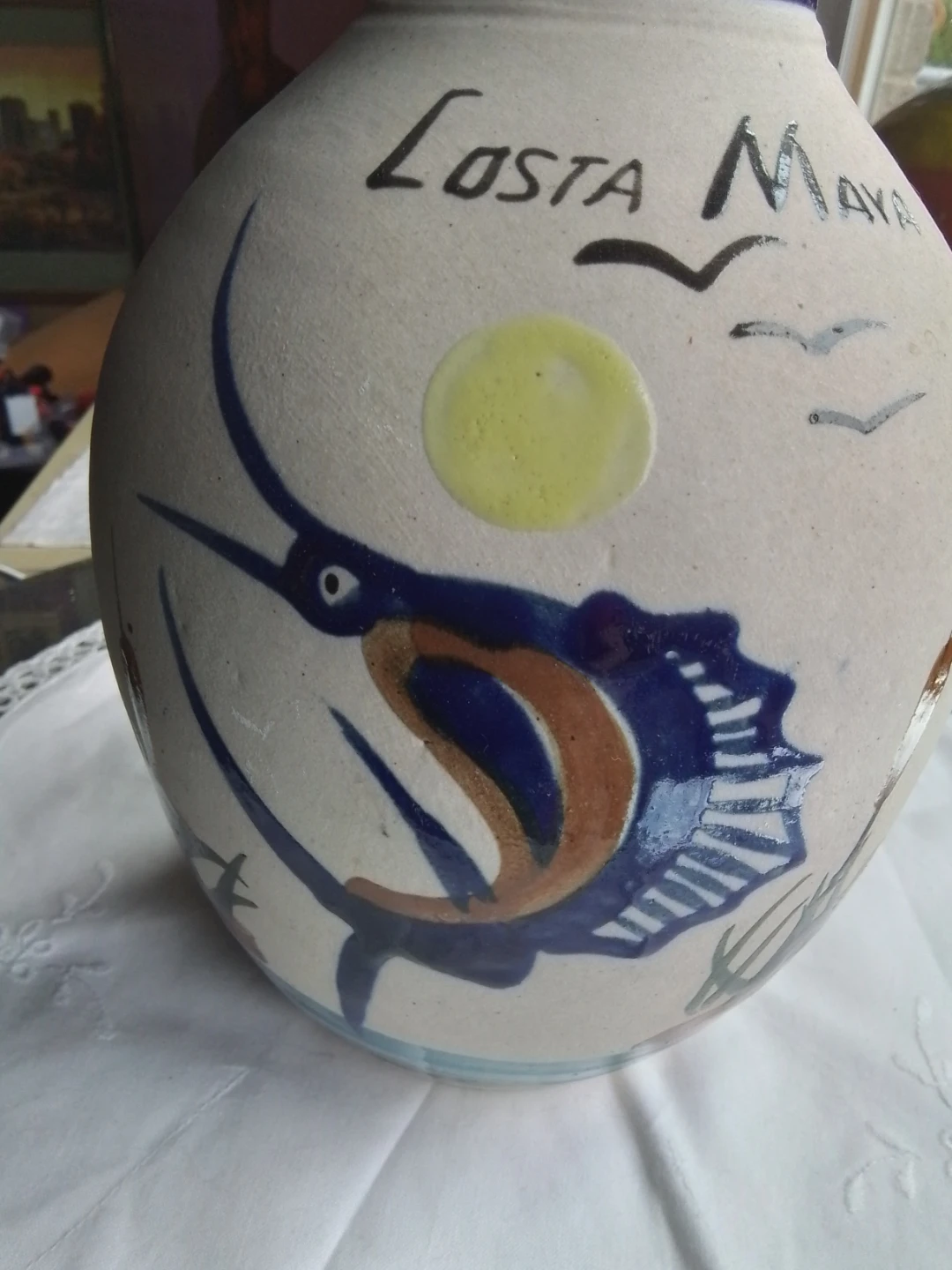 Costa Maya Vase with Marlin Design - photo 2
