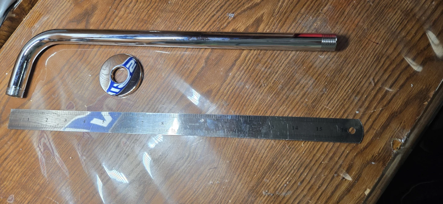 Chrome Shower Arm with Flange