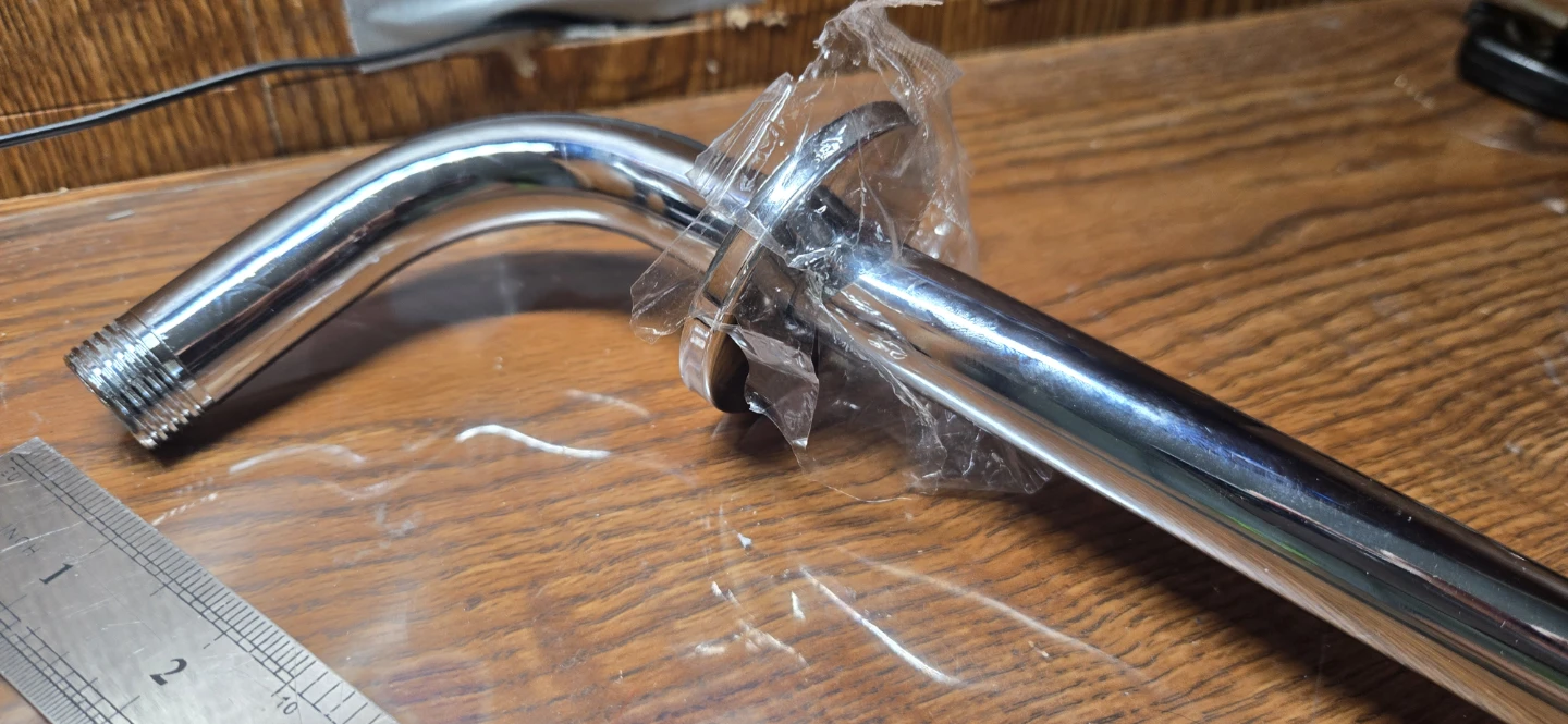 Chrome Shower Arm with Flange - photo 2