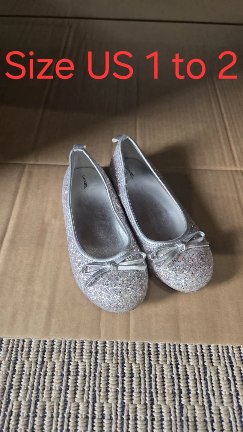 George Glitter Ballet Flats - Kids Size US 1-2