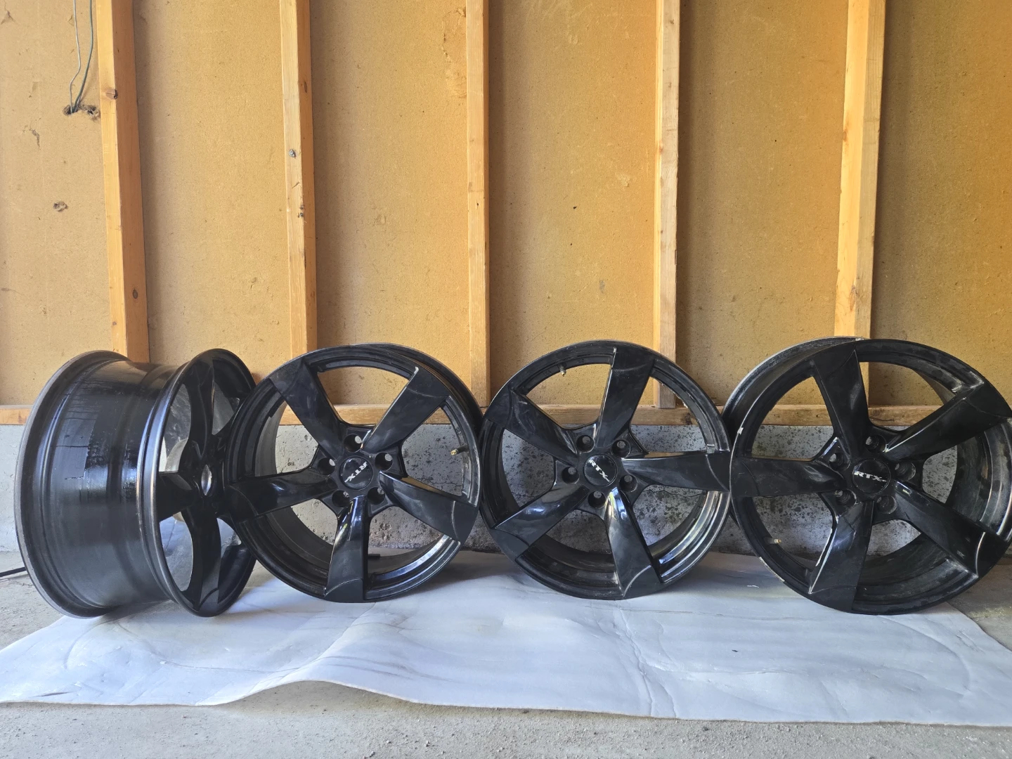 RTX Wheels Set (4) - 17x7.5 - Black - photo 2