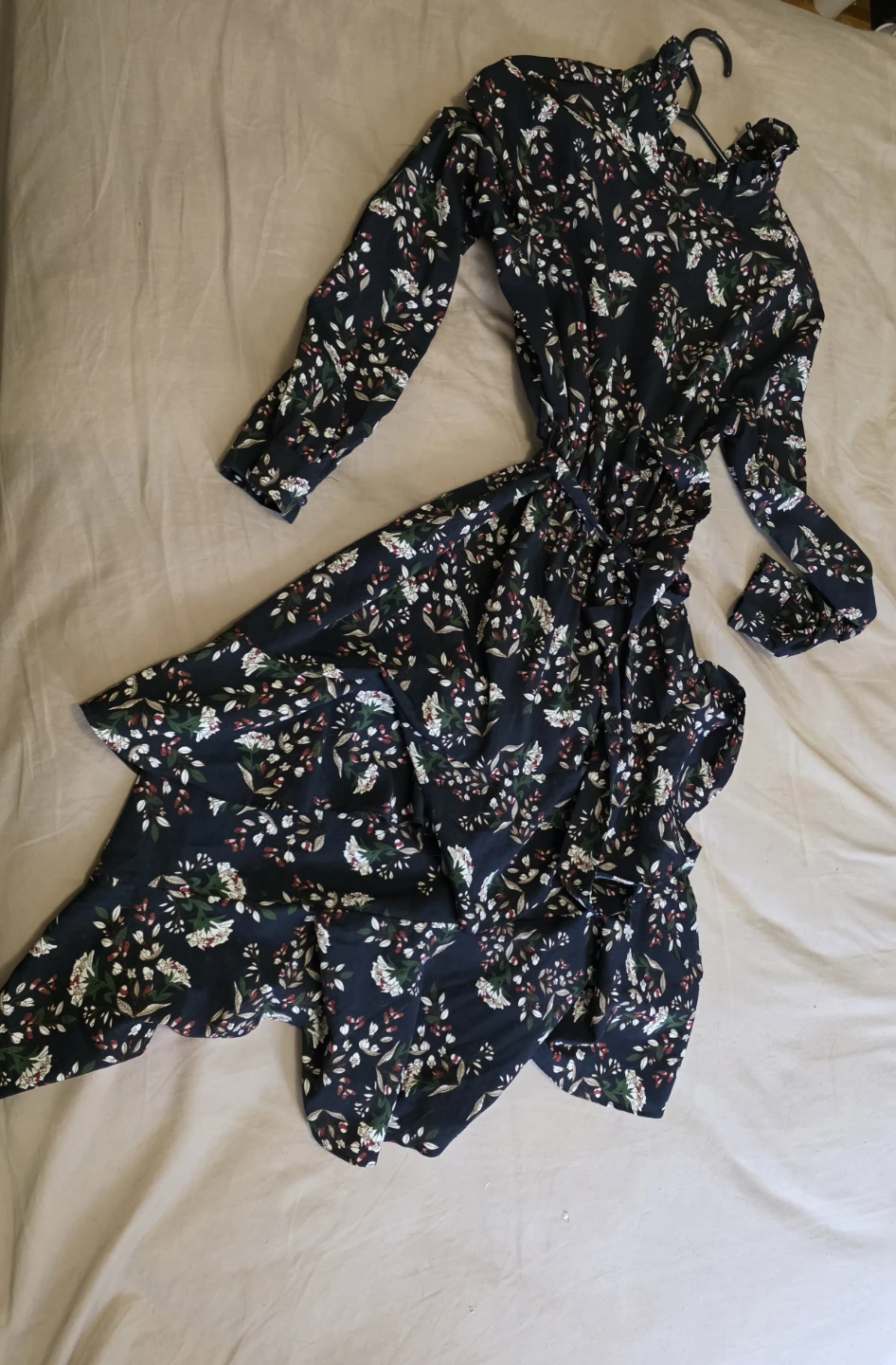 Banjul Floral Long Sleeve Ruffle Dress