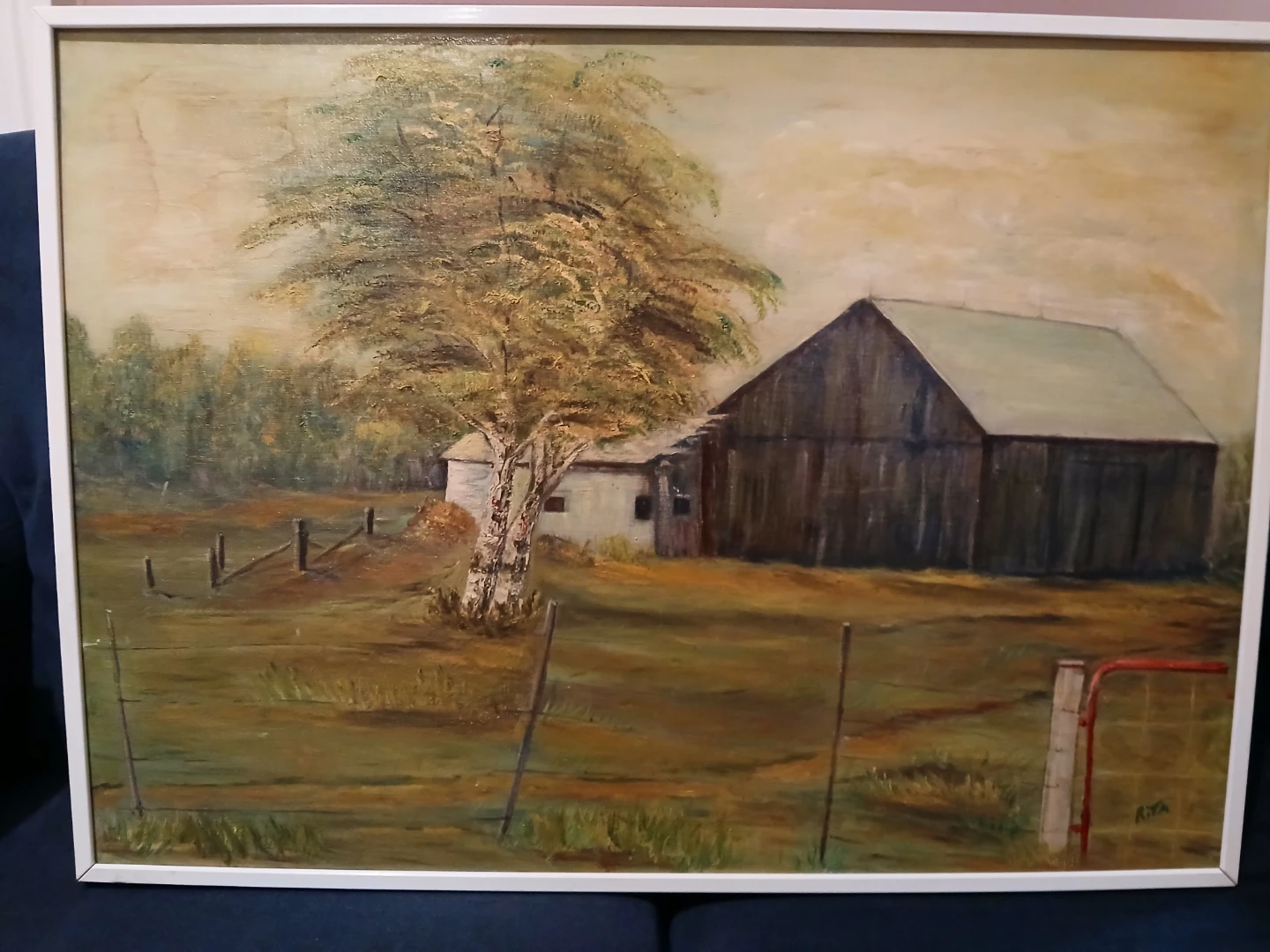 Farmhouse Landscape Painting
