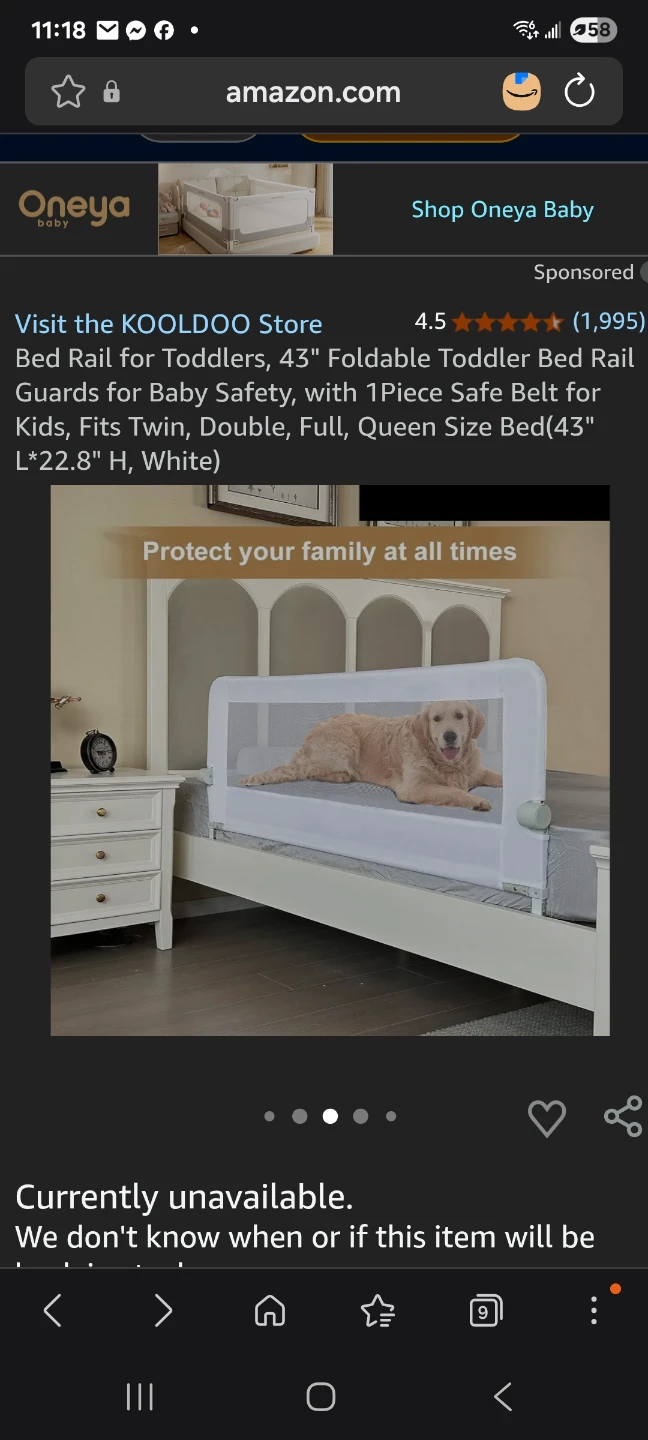 KOOLDOO Toddler Bed Rail Guard - 43" Foldable - photo 4