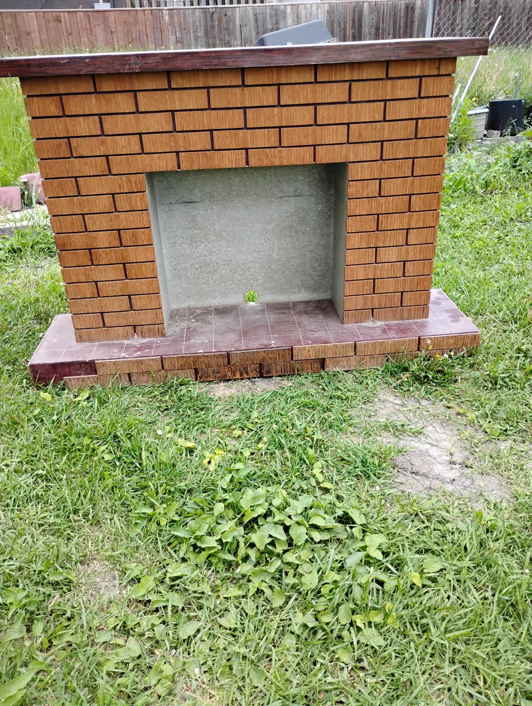 Decorative Fireplace with Shelving