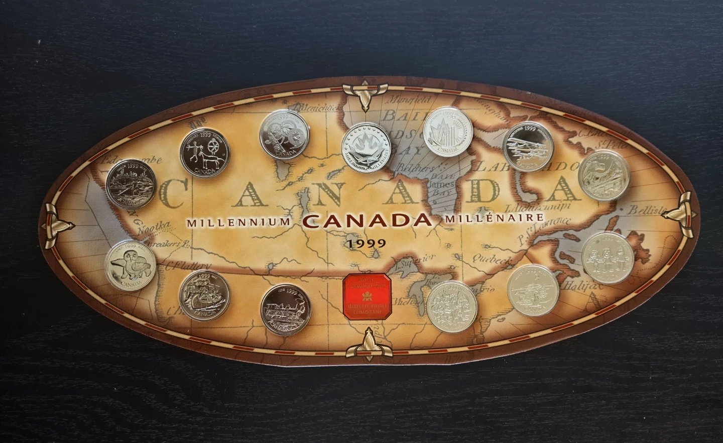 Pristine (NIB) 99 RCM Millennium 13pc. Quarter/Medallion Set - photo 2