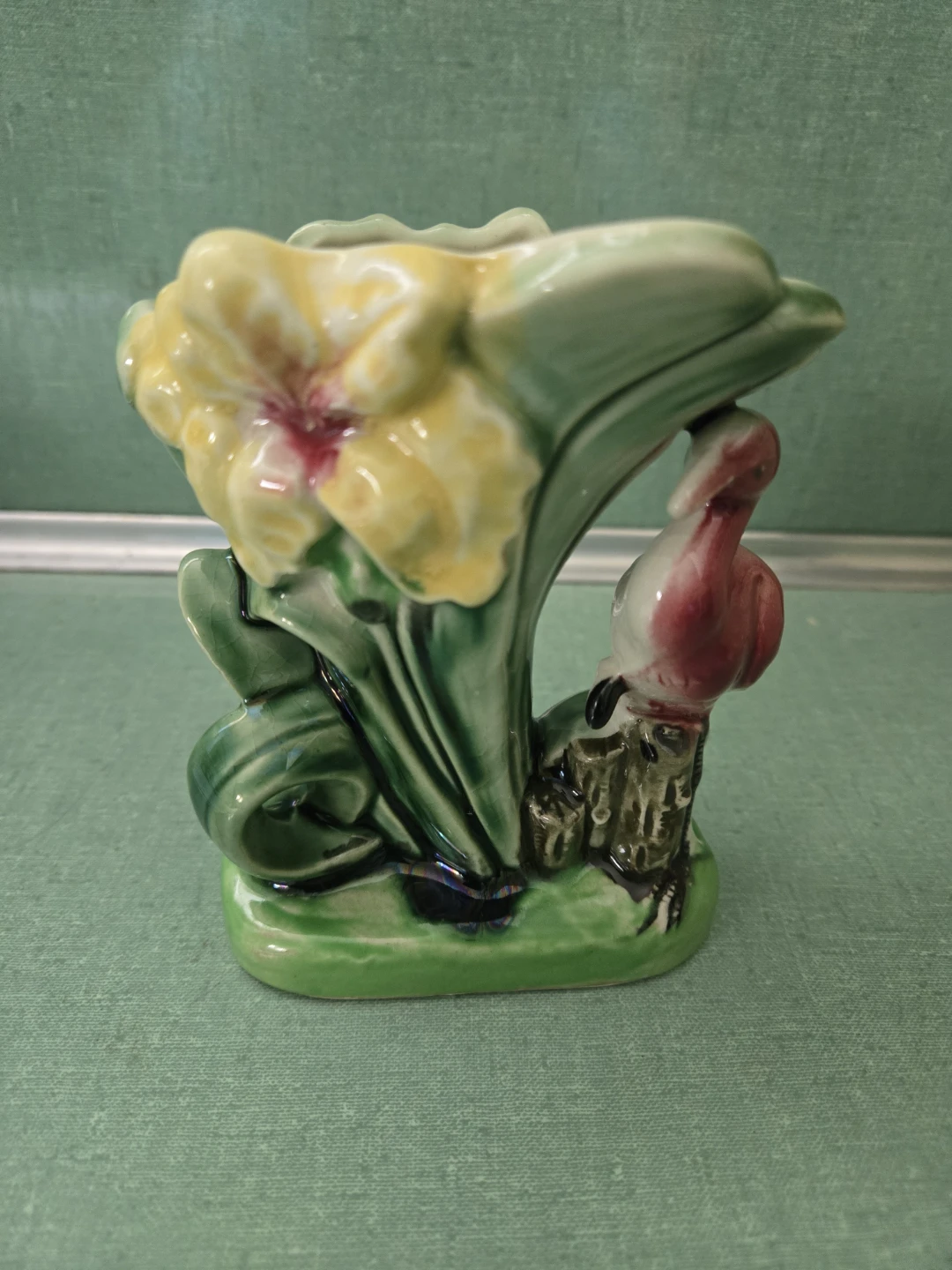 Vintage SHAFFORD POTTERY *Two Hand Decorated* VASES/PLANTERS - photo 2