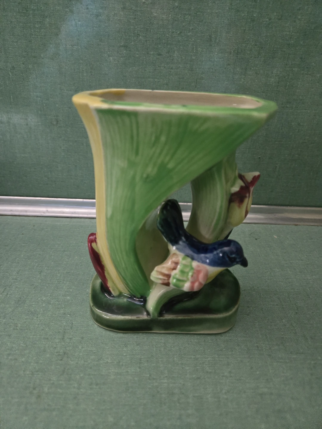 Vintage SHAFFORD POTTERY *Two Hand Decorated* VASES/PLANTERS - photo 3