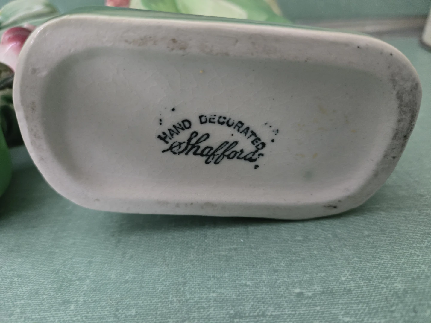 Vintage SHAFFORD POTTERY *Two Hand Decorated* VASES/PLANTERS - photo 5