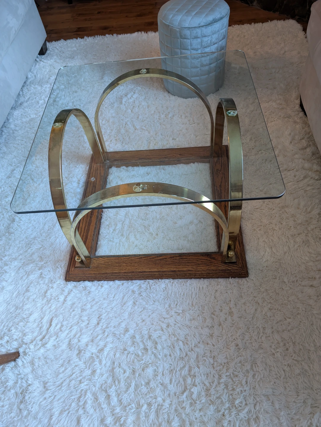 Heavy thick glass coffee table - photo 4