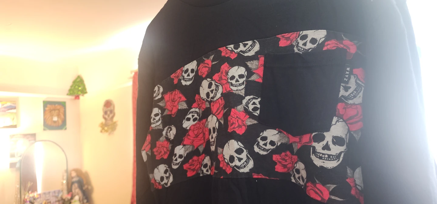 WXYZ Mfg. Co. Skull and Roses Long Sleeve Shirt - photo 3