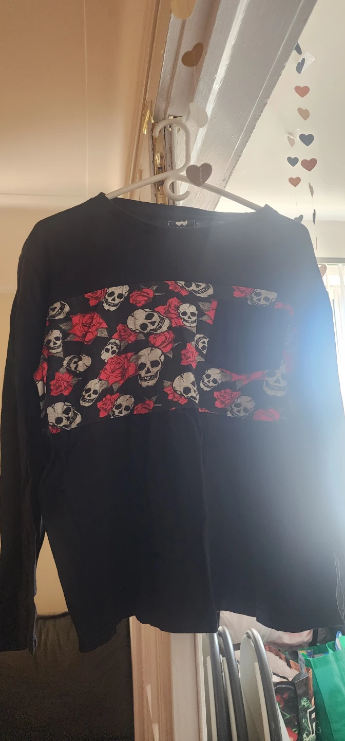 WXYZ Mfg. Co. Skull and Roses Long Sleeve Shirt - photo 4