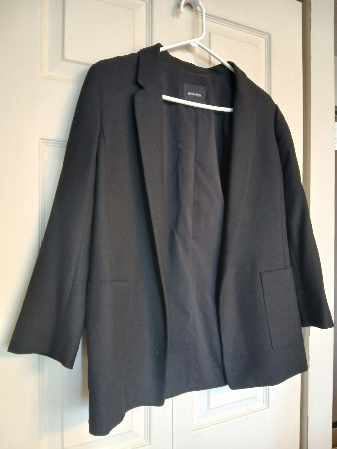 Babaton black open blazer jacket, size 4 - photo 2