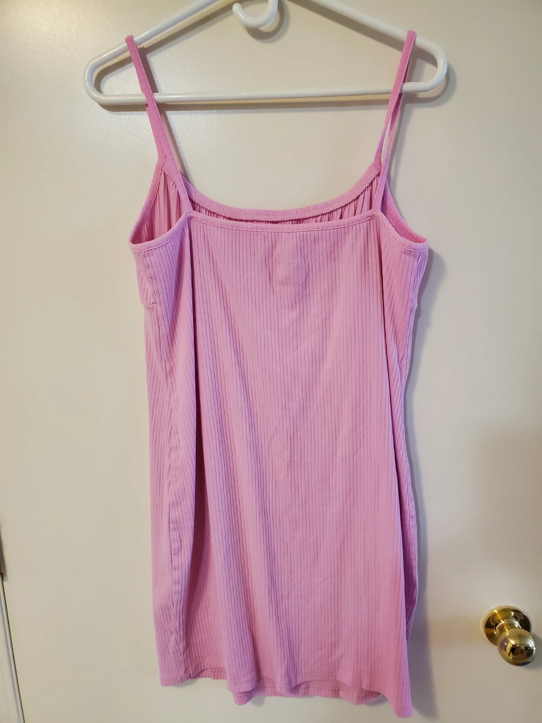 Pink Ribbed Spaghetti Strap Dress ⚽ - photo 3