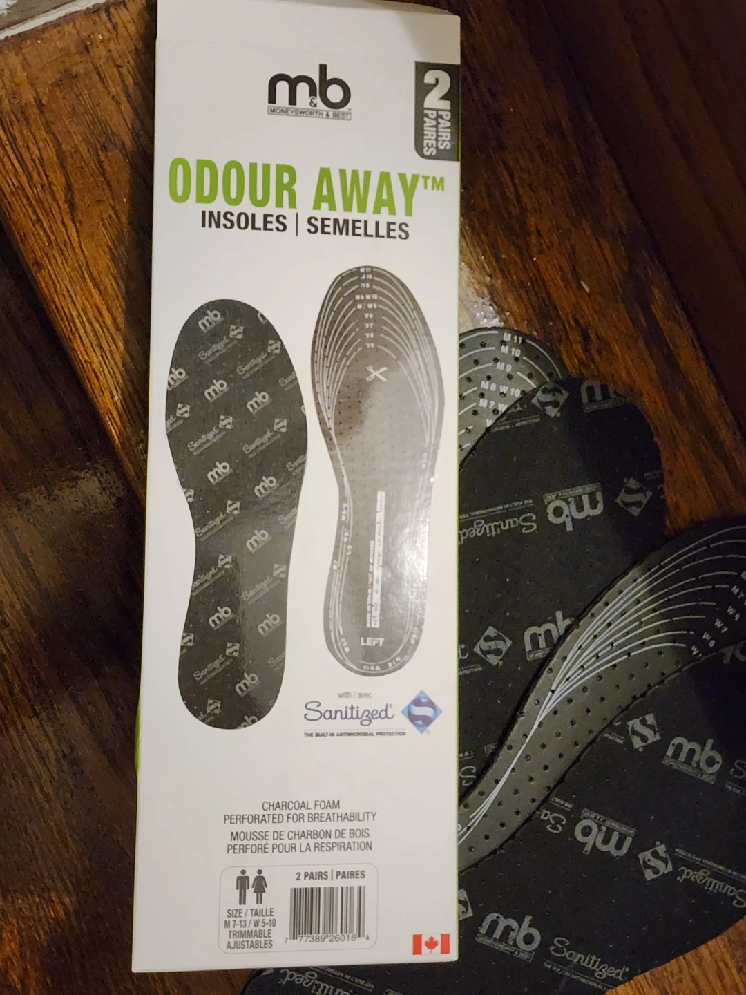 MB Odour Away Insoles - 1 Pairs