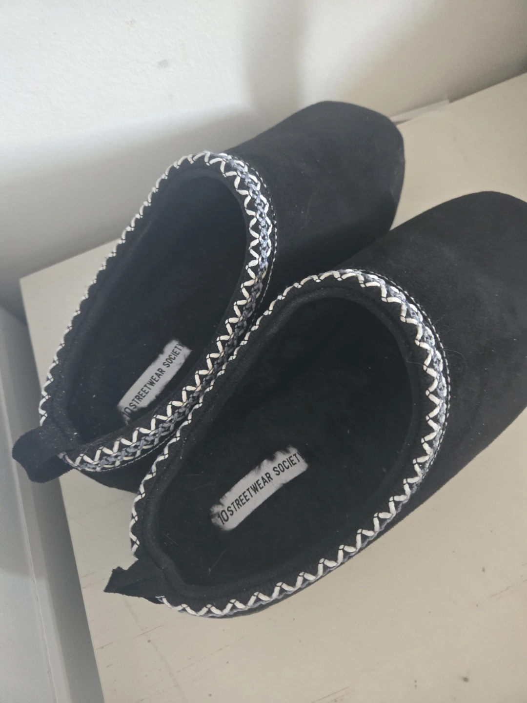Streetwear Society Black Slippers