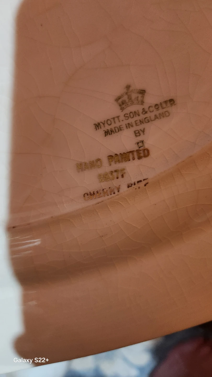 Extreamily rare! Myott.son platter plate in ripe cherry - photo 5