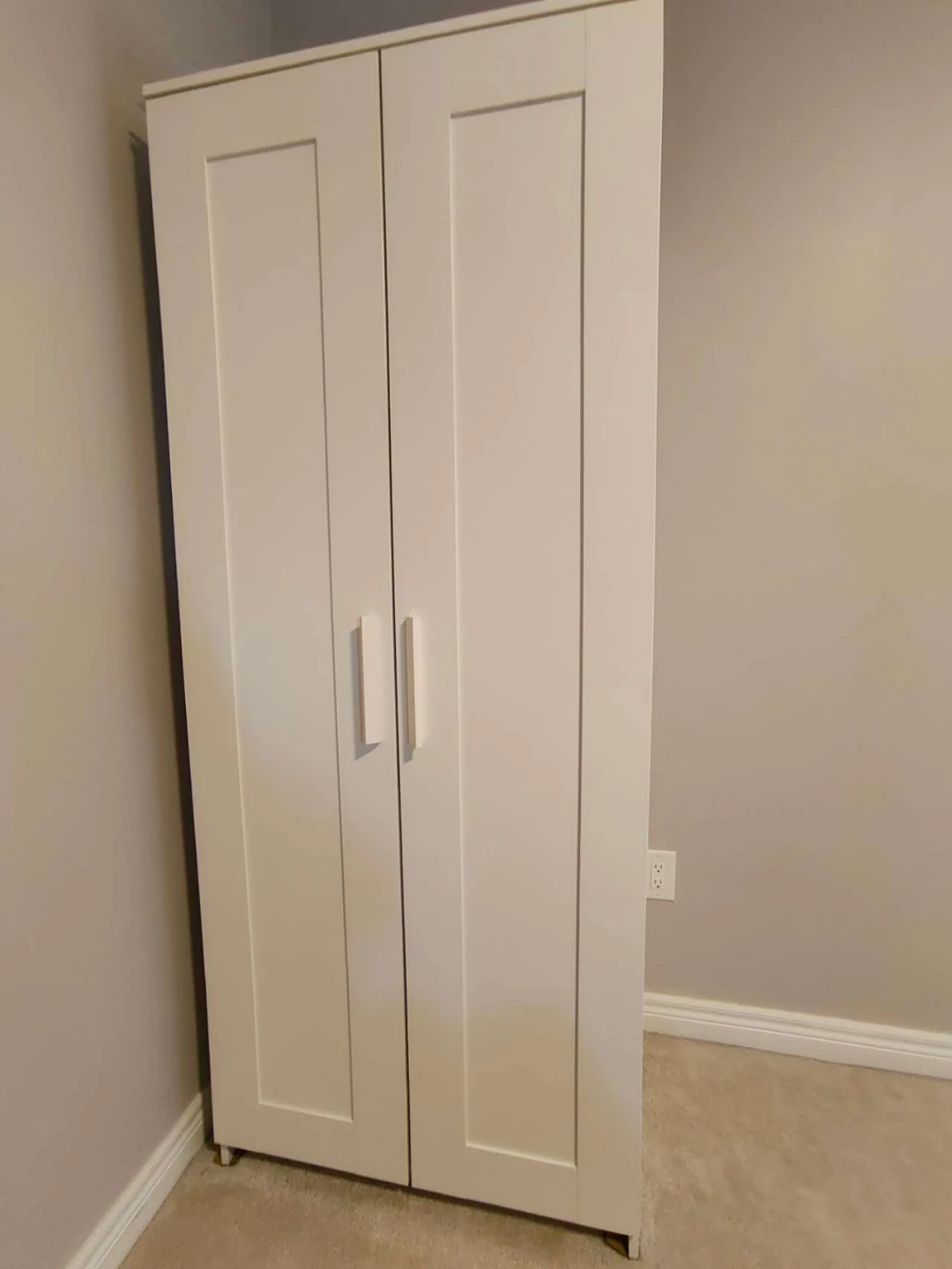 White Wardrobe with Shelves