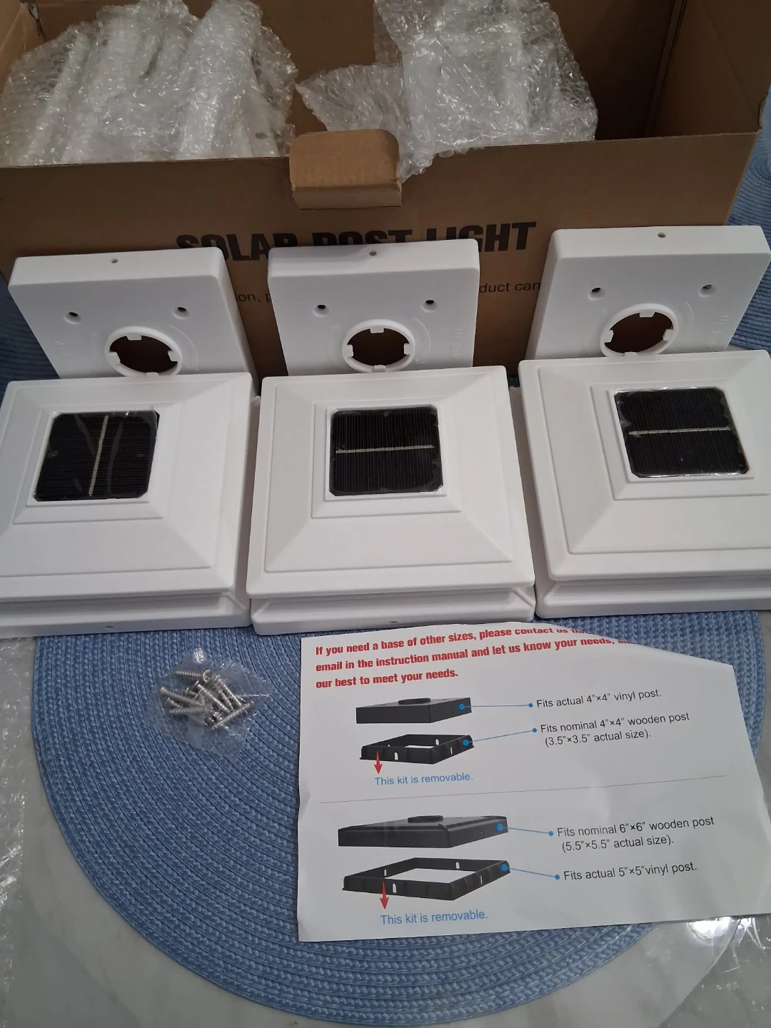 JOFIUS Solar Post Lights - 6 Pack - photo 3