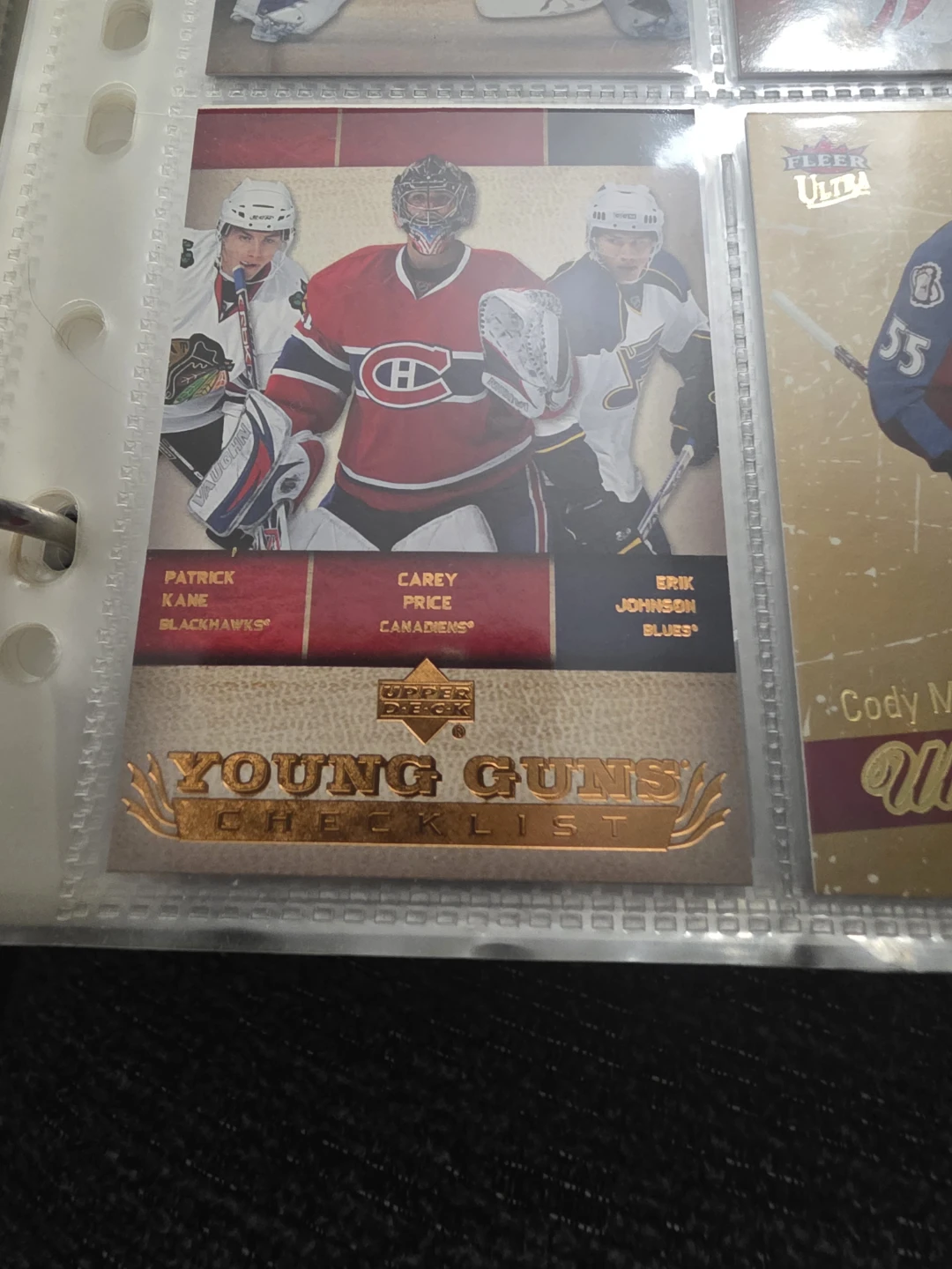 Upper Deck Young Guns Checklist Hockey Card 250