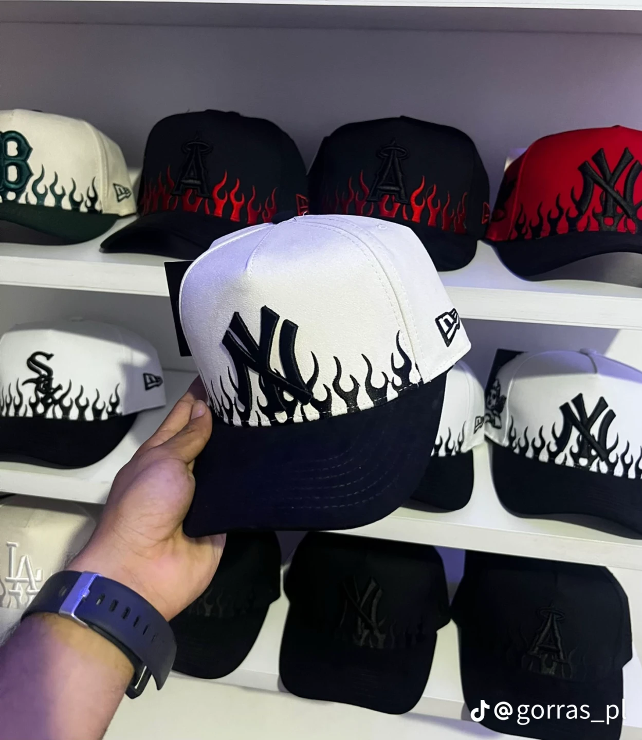 New Era Baseball Cap Flame Design
