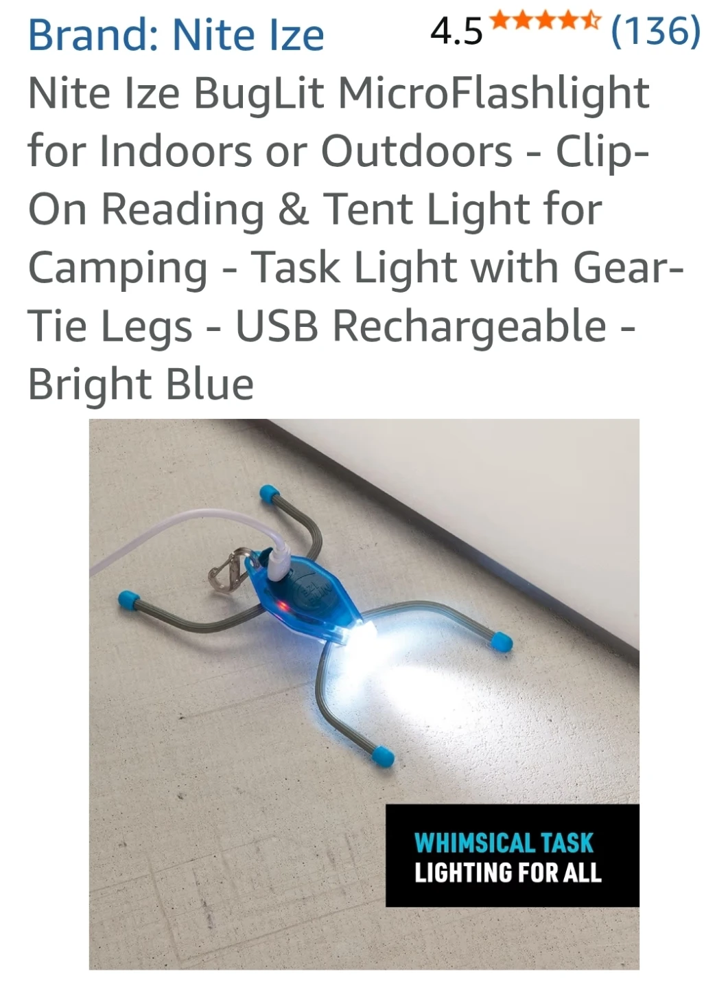 Nite Ize BugLit MicroFlashlight - Bright Blue - photo 3
