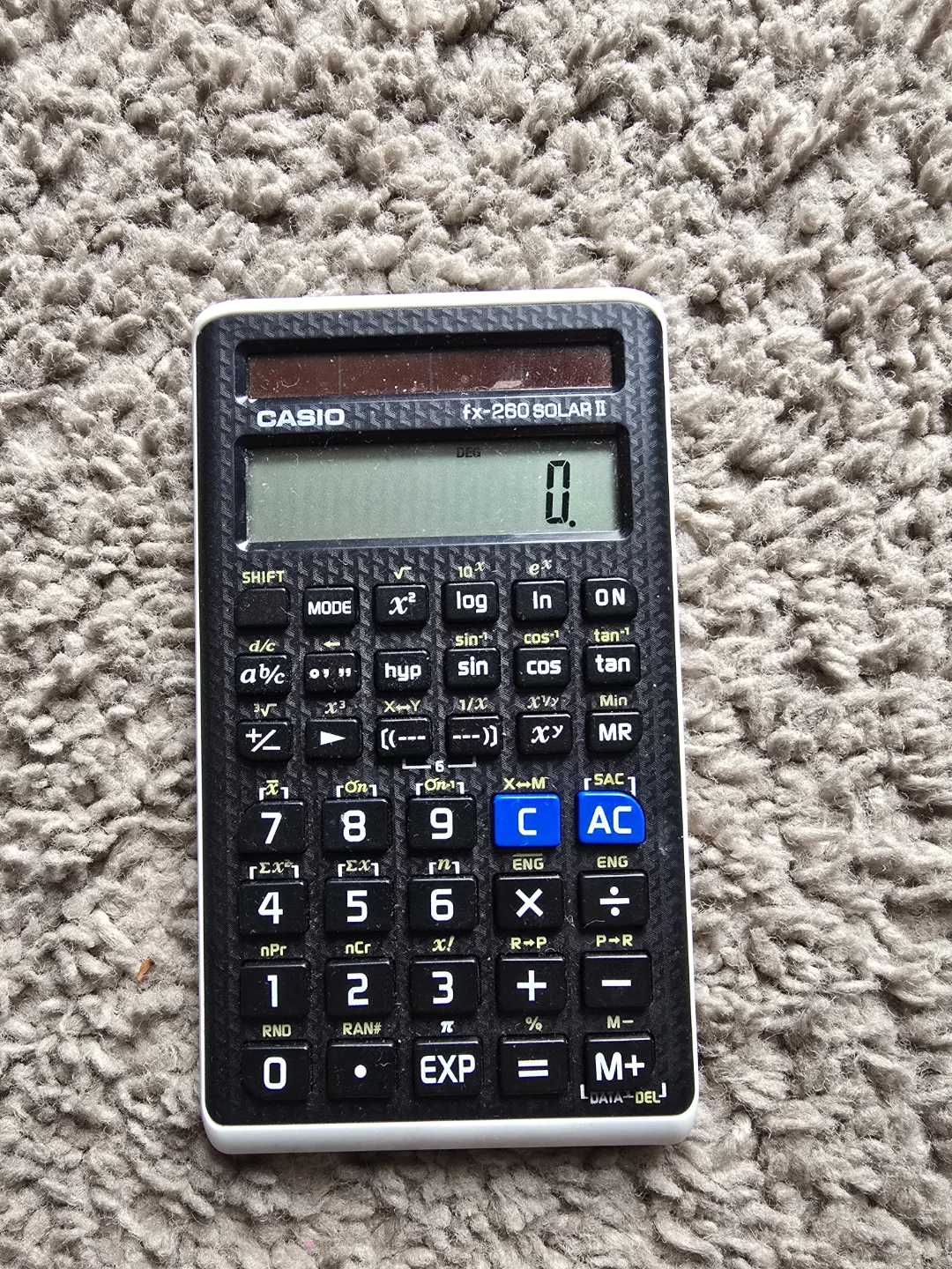 Casio Scientific Calculator Black, 3" W x 5" H, 2.25
