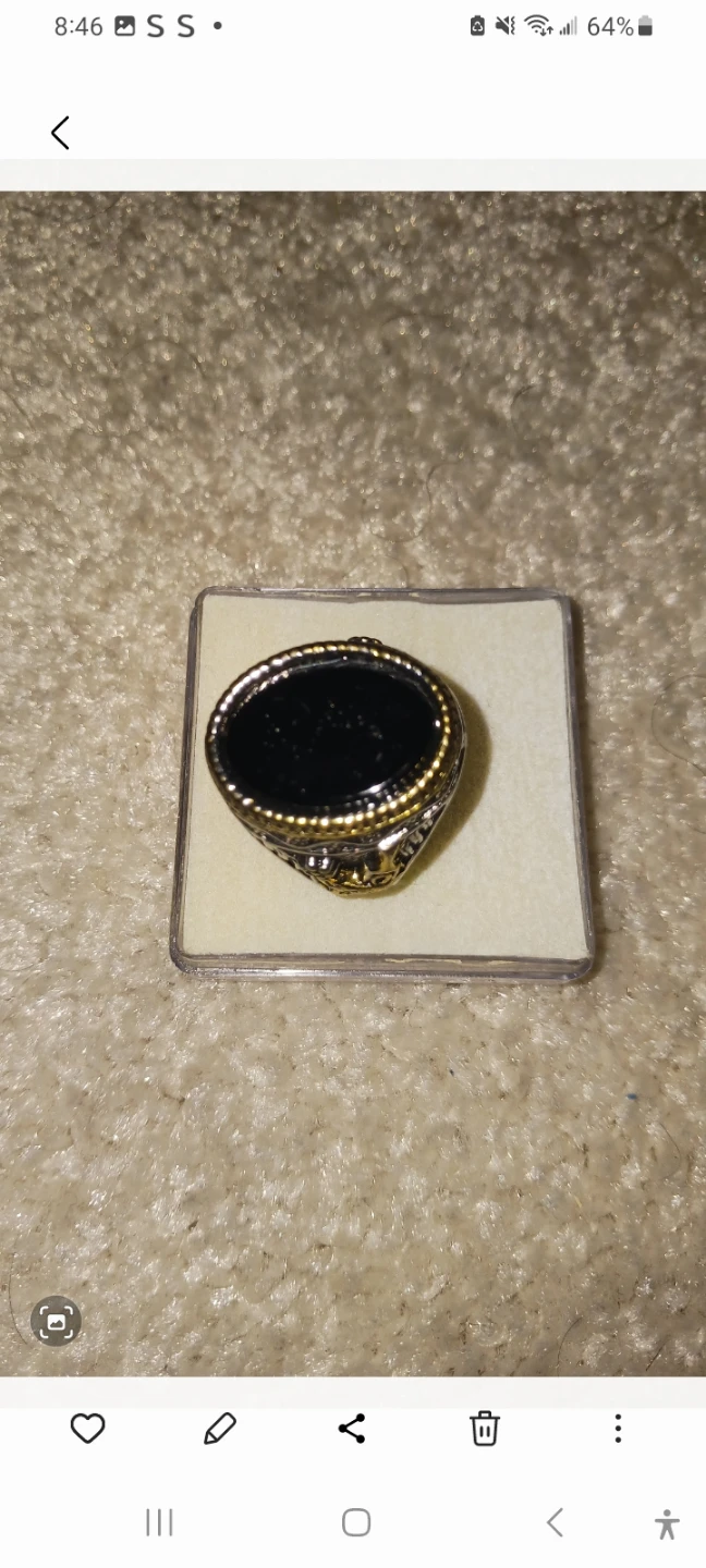 Men's Onyx Ring Size 20 - photo 2