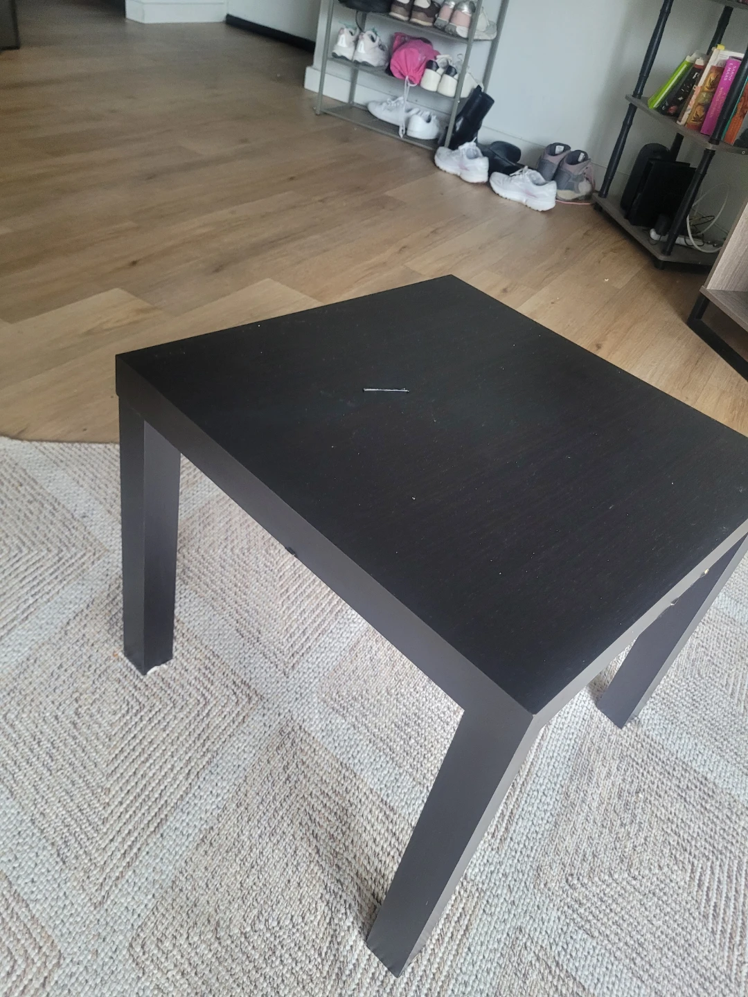 Dark Wood Square Coffee Table - photo 2