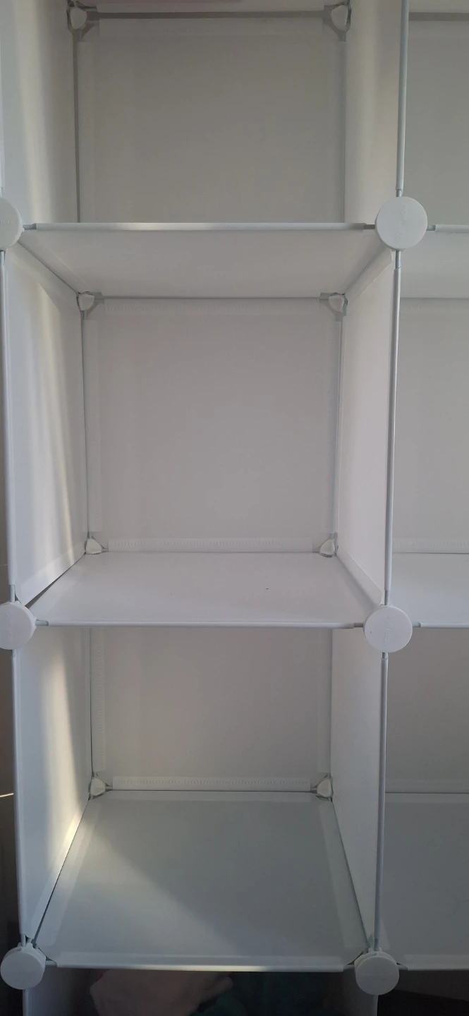 White Modular Cube Storage 8 Shelf Unit⚽ - photo 2