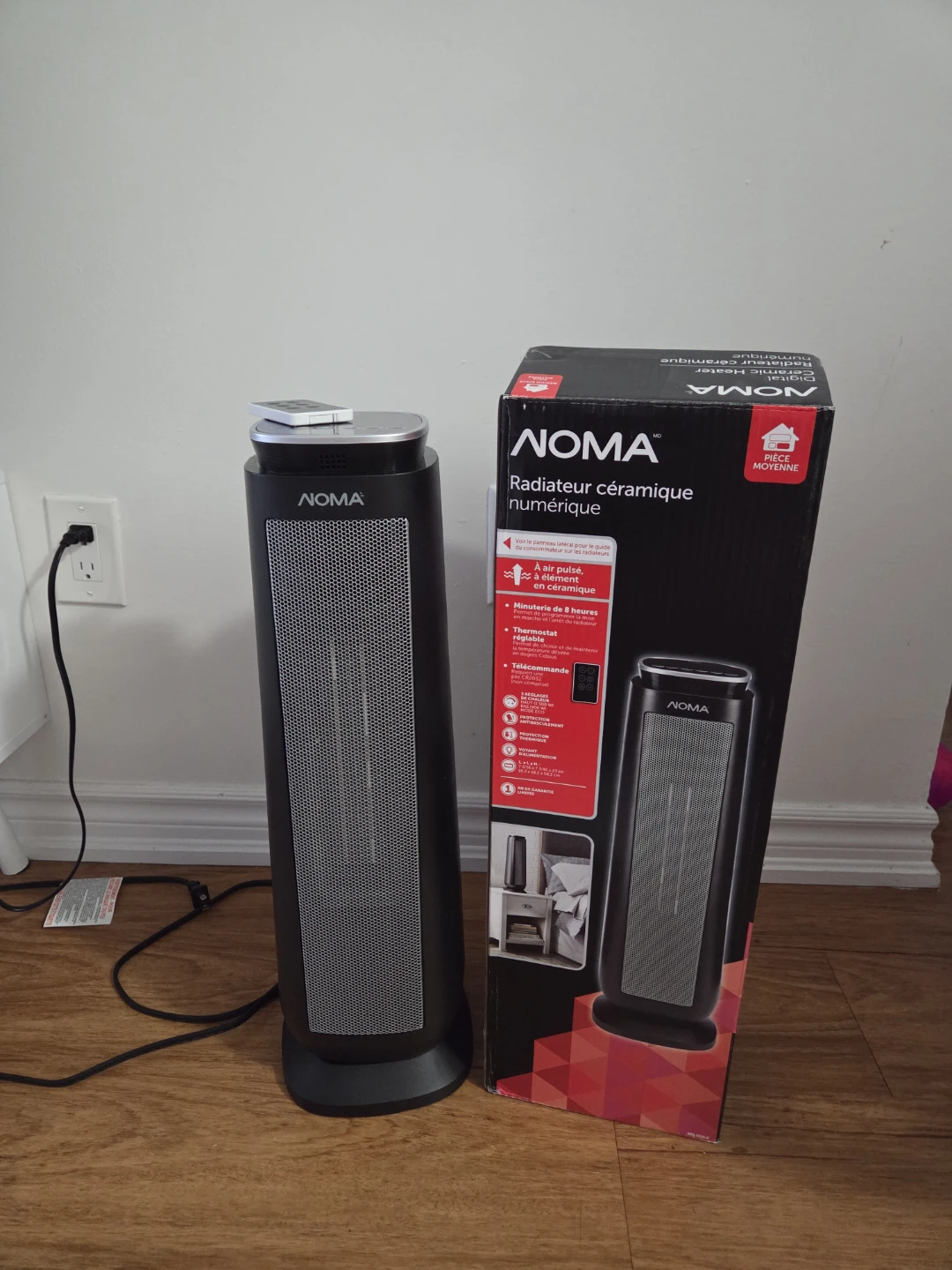 NOMA Digital Ceramic Heater with Remote - photo 4