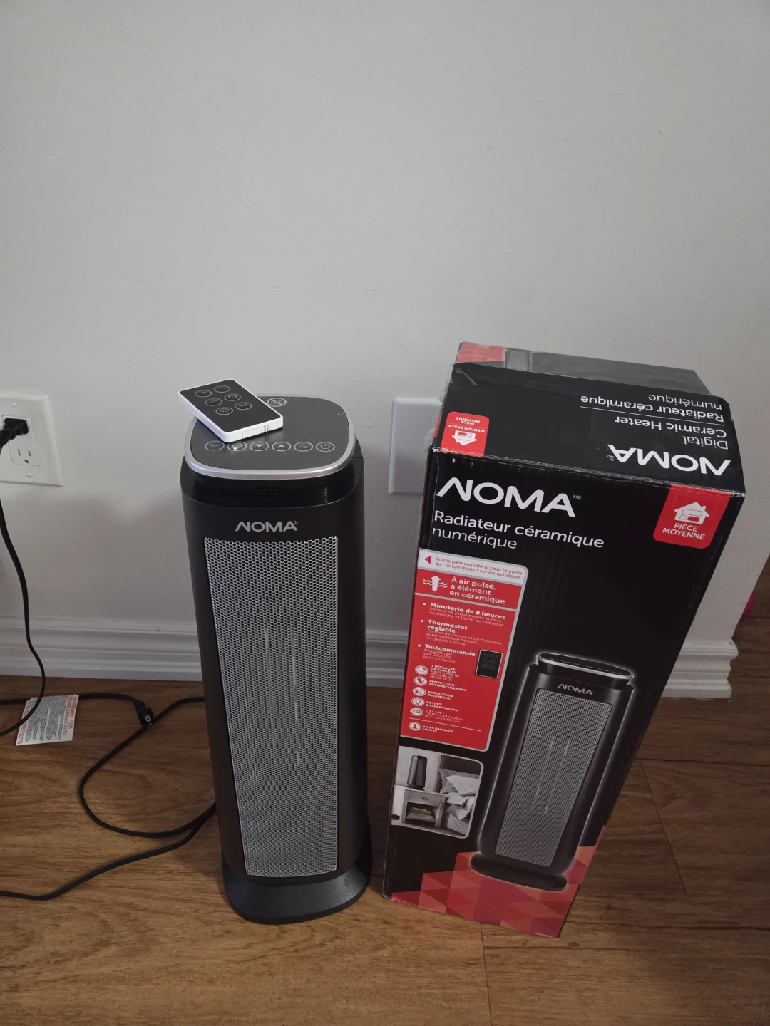 NOMA Digital Ceramic Heater with Remote - photo 5