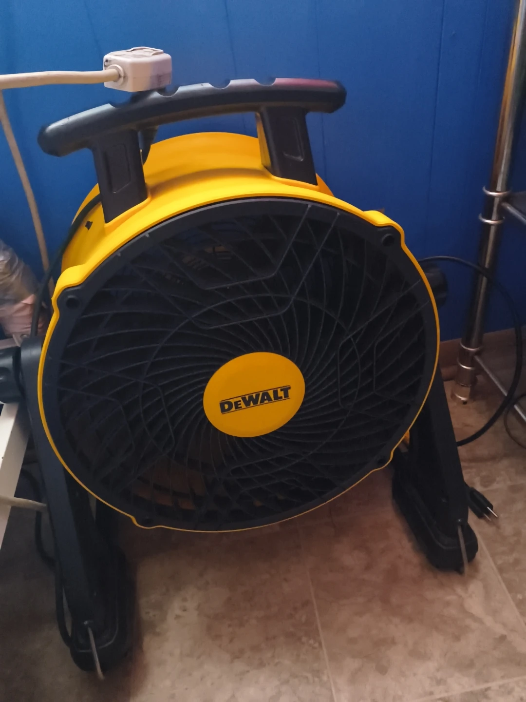 DEWALT Yellow and Black Industrial Floor Fan