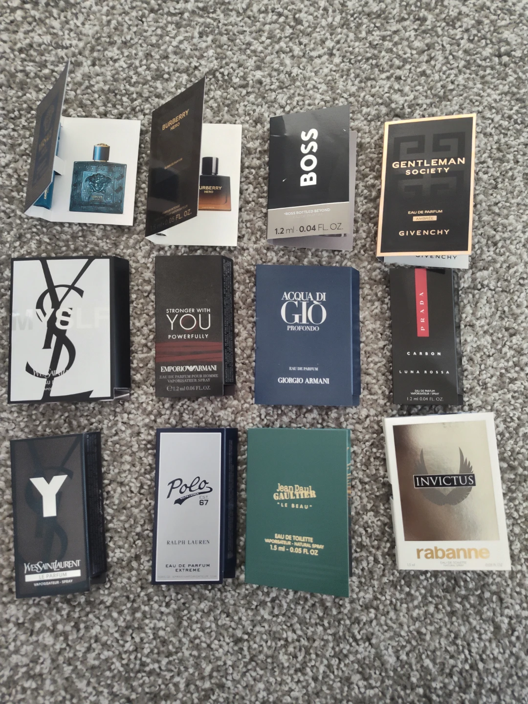 BN perfume sample lot for men