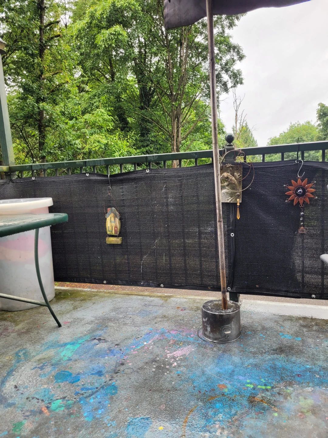 Glass Top Patio Table and random garden deco - photo 2