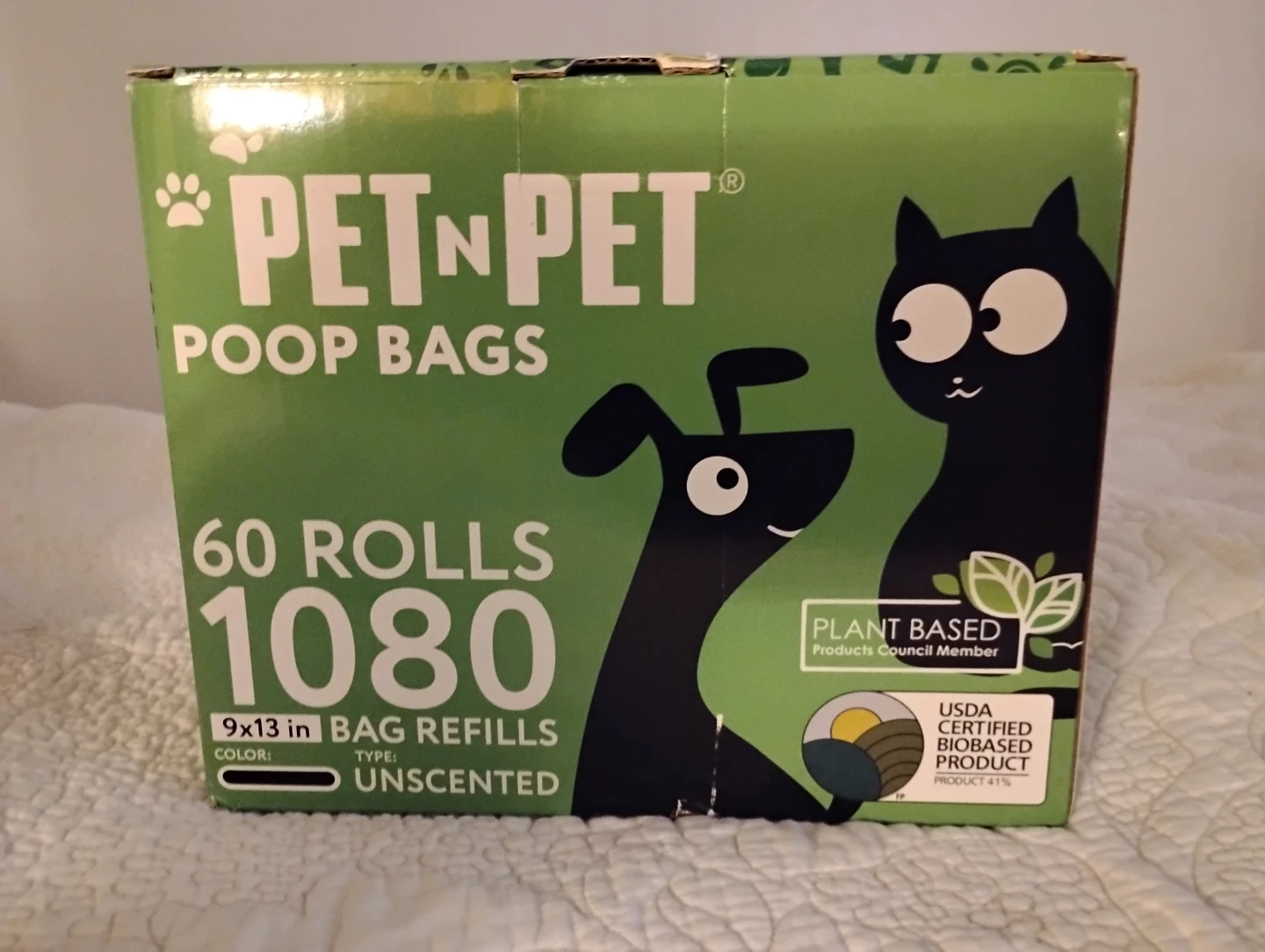 60x rolls Pet N Pet Unscented Poop Bags - 1080 Bags