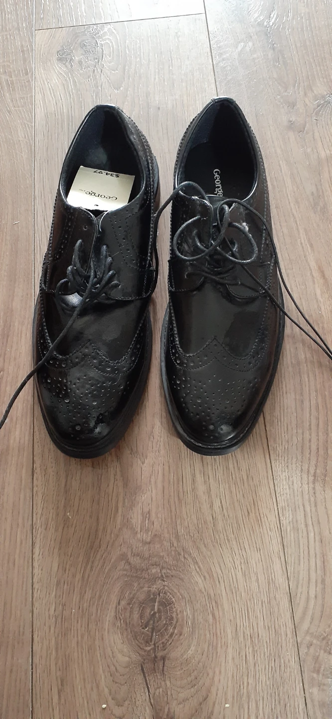 George Black Wingtip Dress Shoes - photo 2