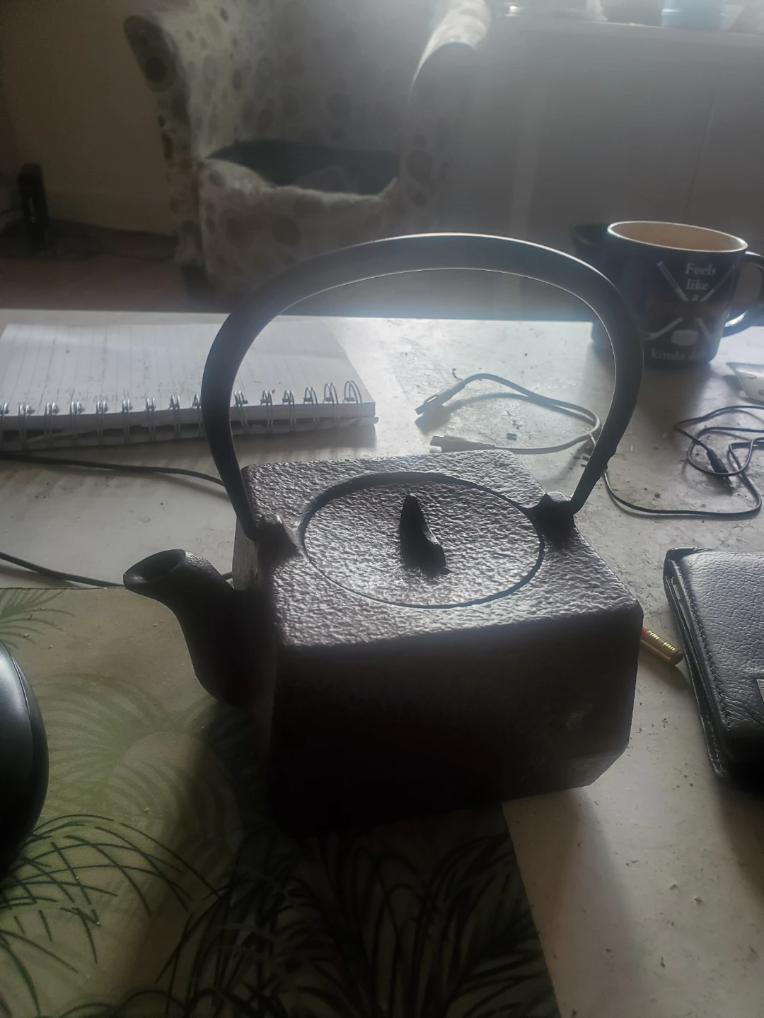 Square Cast Iron Teapot - photo 3