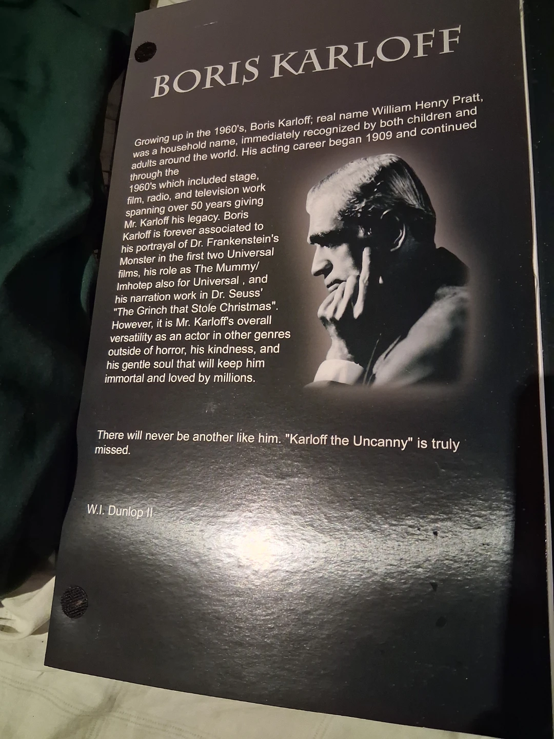The Icons of Horror Boris Karloff 12 Inch Deluxe Action Figure - photo 3