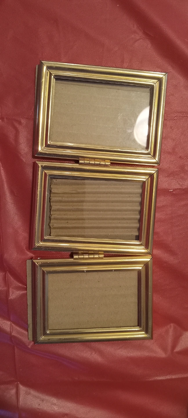 Gold Triple Photo Frame