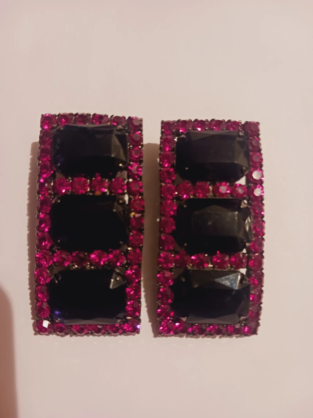 Stunning Statement Rhinestone Clip-on Earrings