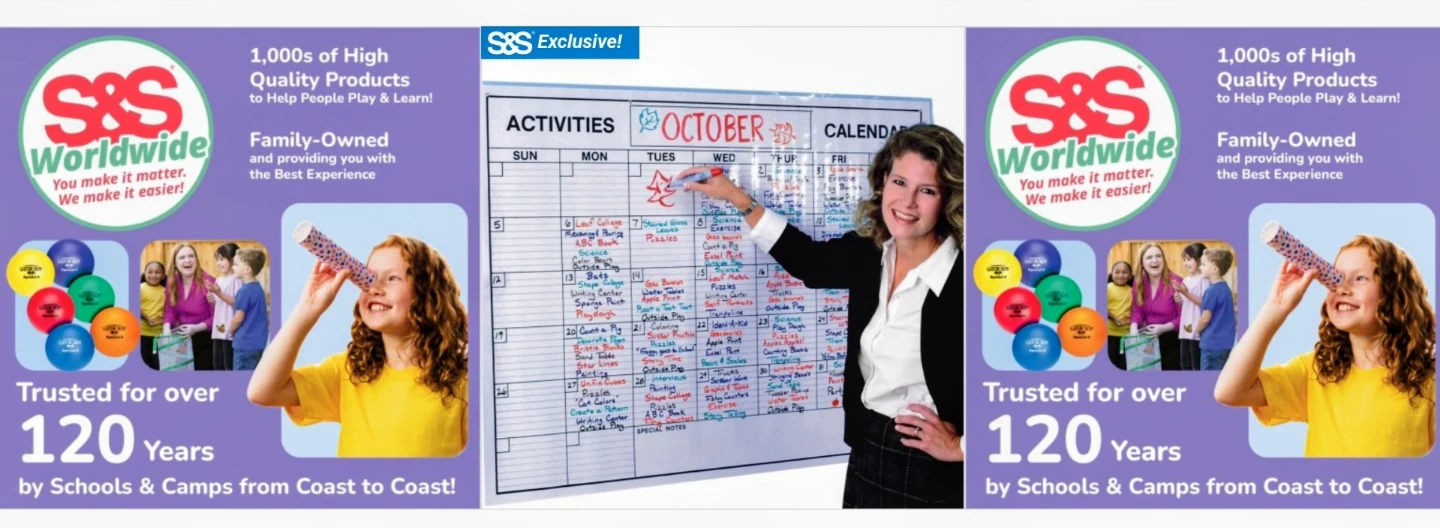 S&S Worldwide Large Activity Calendar Board